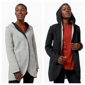 Lululemon Urban Horizons Reversible Jacket L Heathered Space Dyed Medium Grey